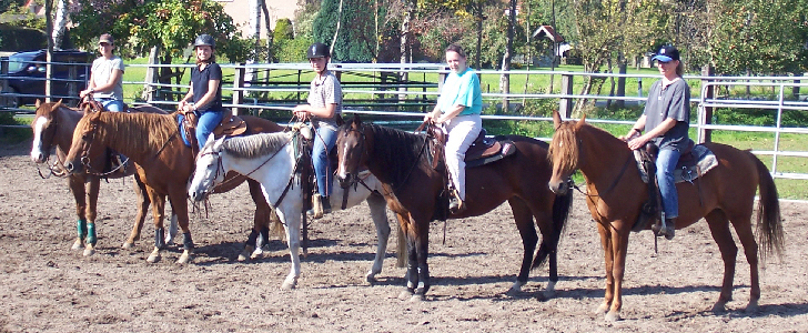 Von links nach rechts: Antonia, Sina, Sascha, Rebecca und Andrea